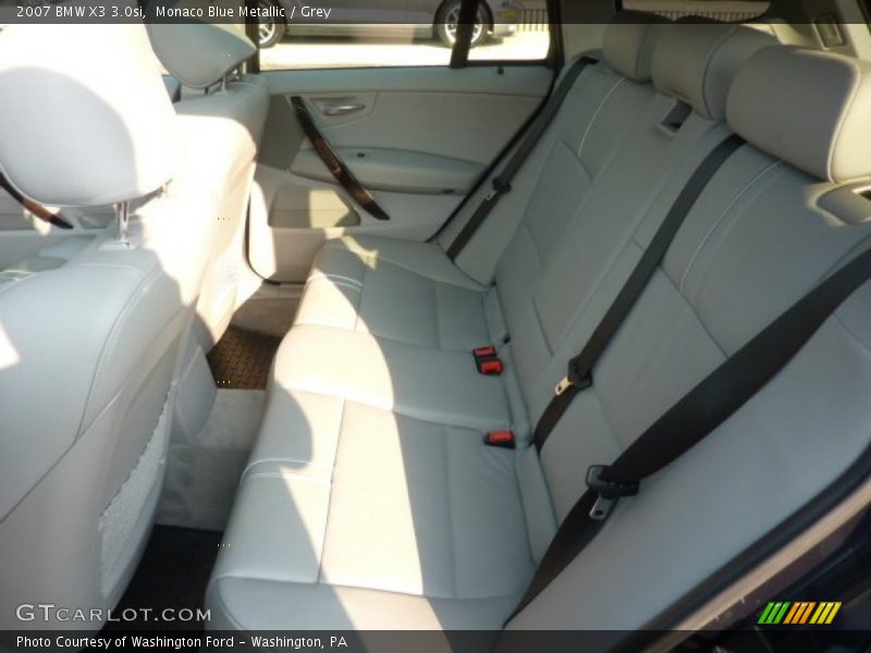 Monaco Blue Metallic / Grey 2007 BMW X3 3.0si