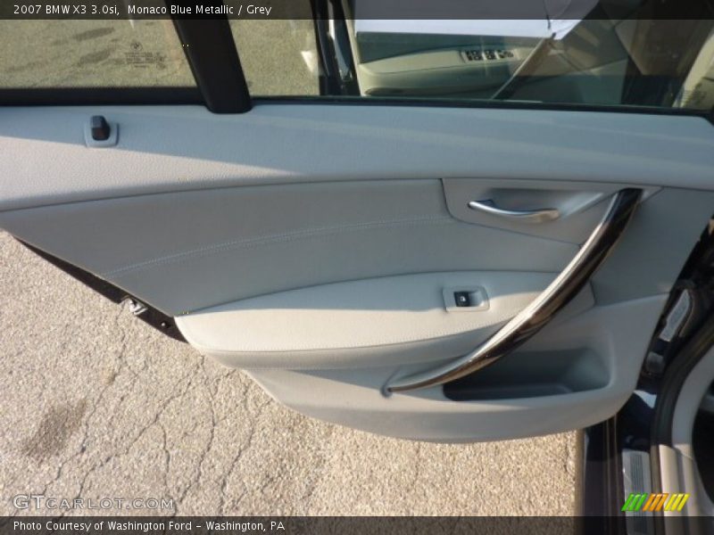 Monaco Blue Metallic / Grey 2007 BMW X3 3.0si