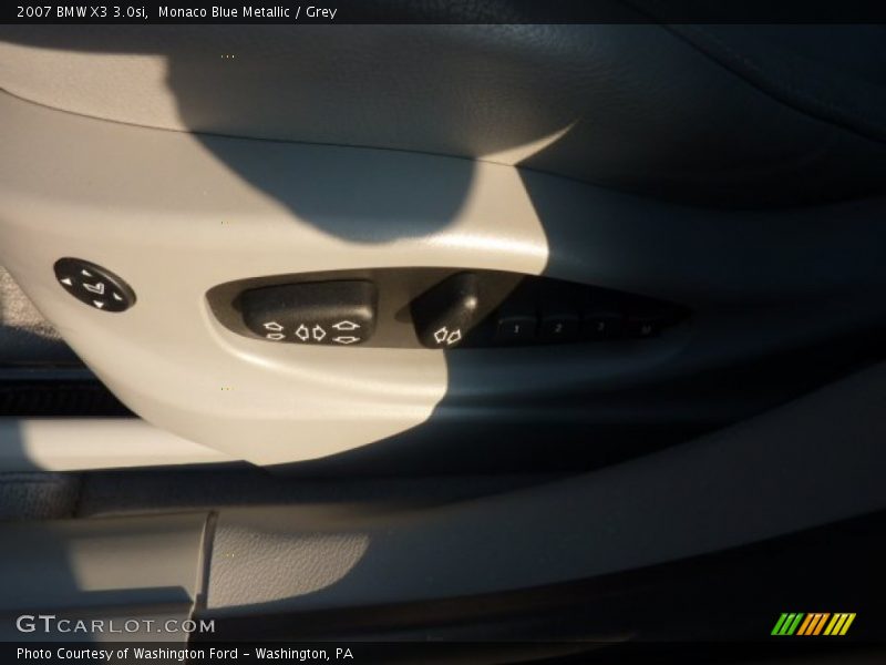 Monaco Blue Metallic / Grey 2007 BMW X3 3.0si