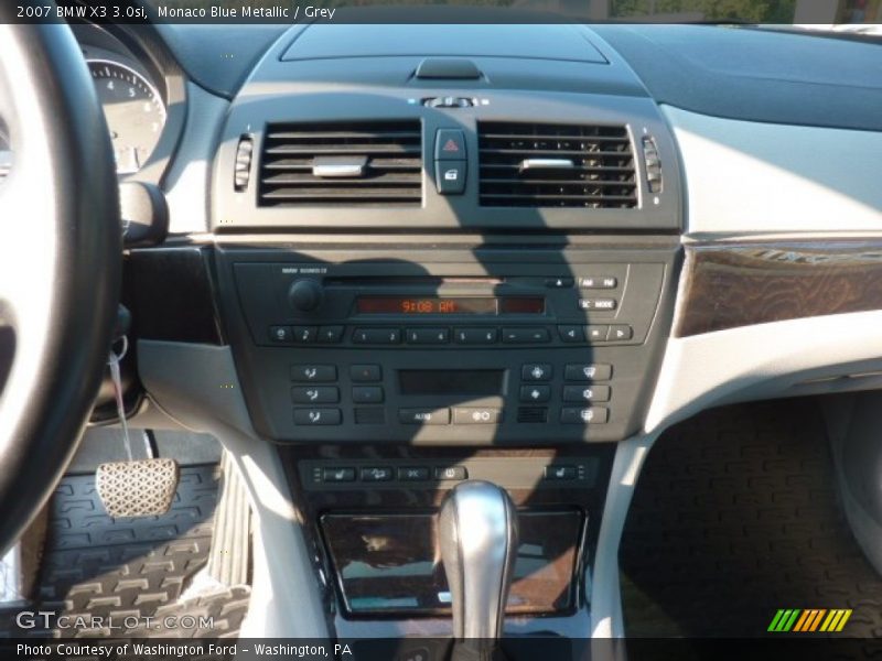 Monaco Blue Metallic / Grey 2007 BMW X3 3.0si