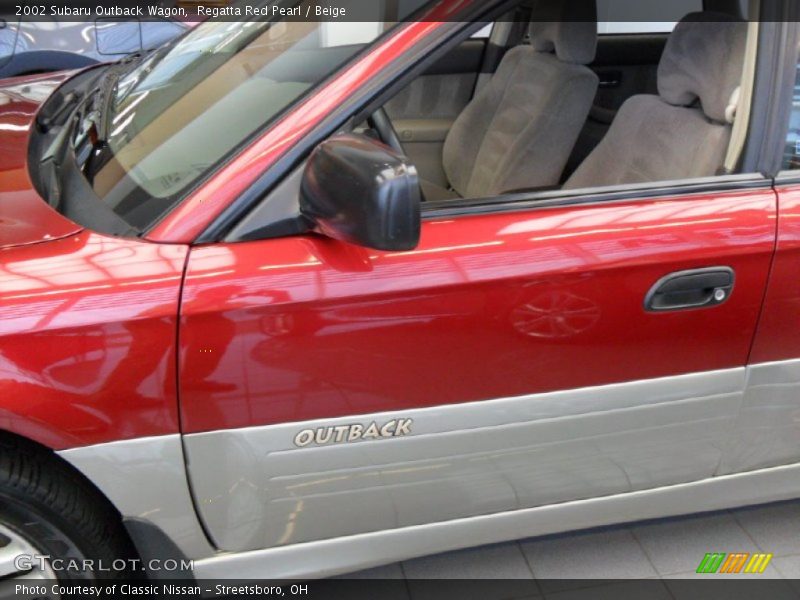 Regatta Red Pearl / Beige 2002 Subaru Outback Wagon
