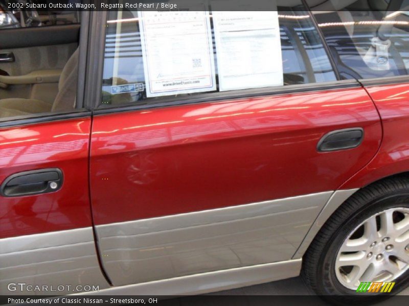 Regatta Red Pearl / Beige 2002 Subaru Outback Wagon