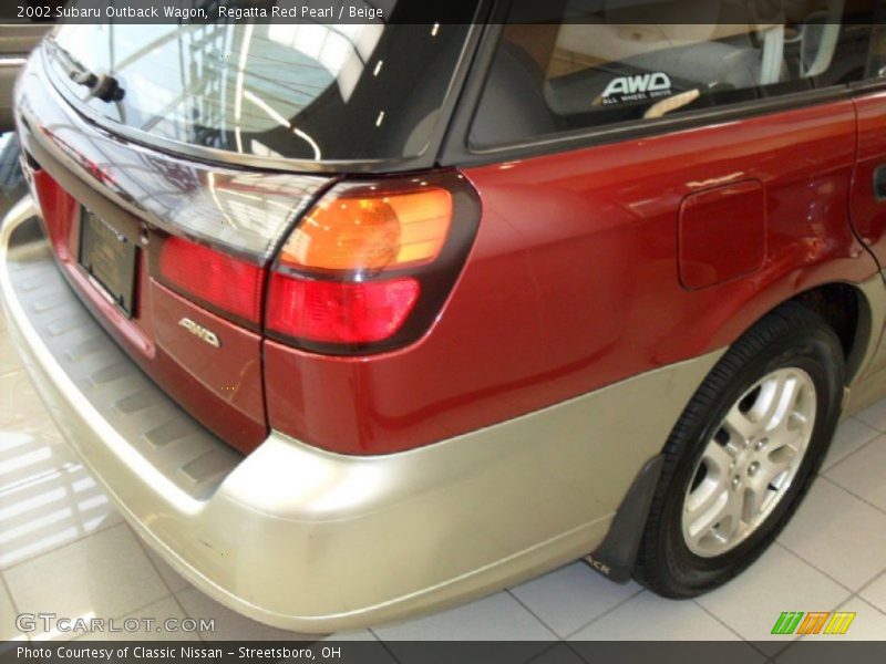 Regatta Red Pearl / Beige 2002 Subaru Outback Wagon