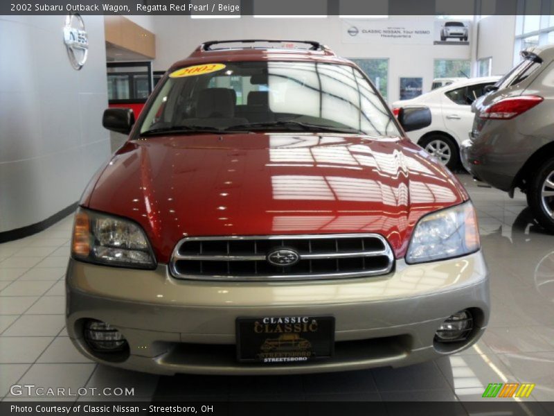 Regatta Red Pearl / Beige 2002 Subaru Outback Wagon