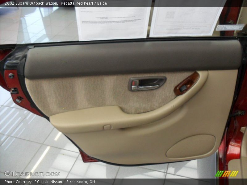 Regatta Red Pearl / Beige 2002 Subaru Outback Wagon