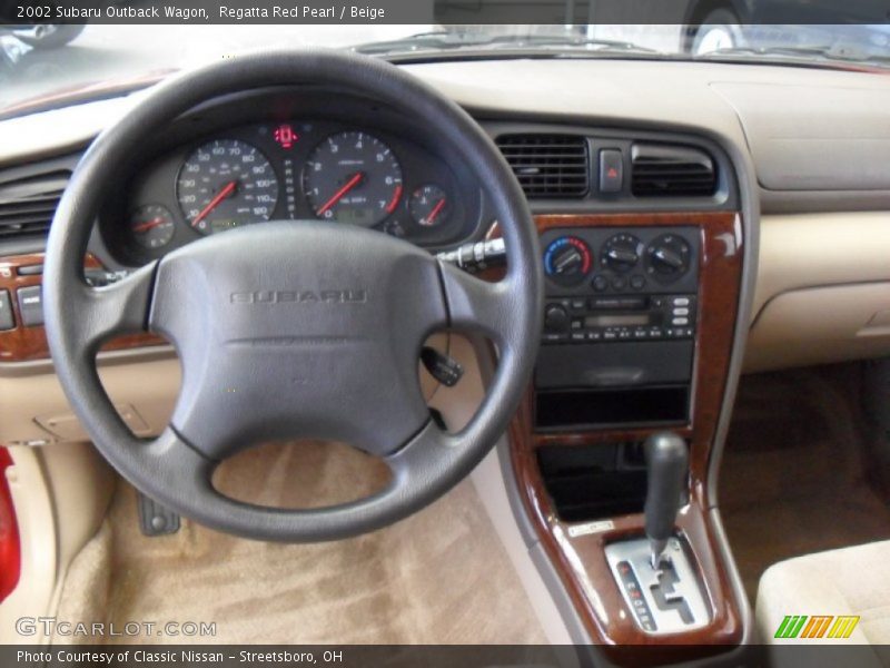 Regatta Red Pearl / Beige 2002 Subaru Outback Wagon
