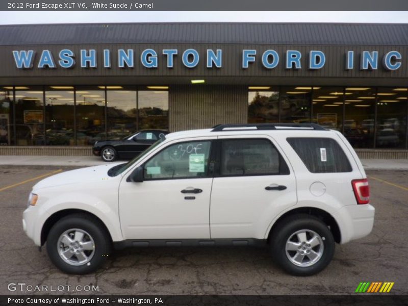 White Suede / Camel 2012 Ford Escape XLT V6