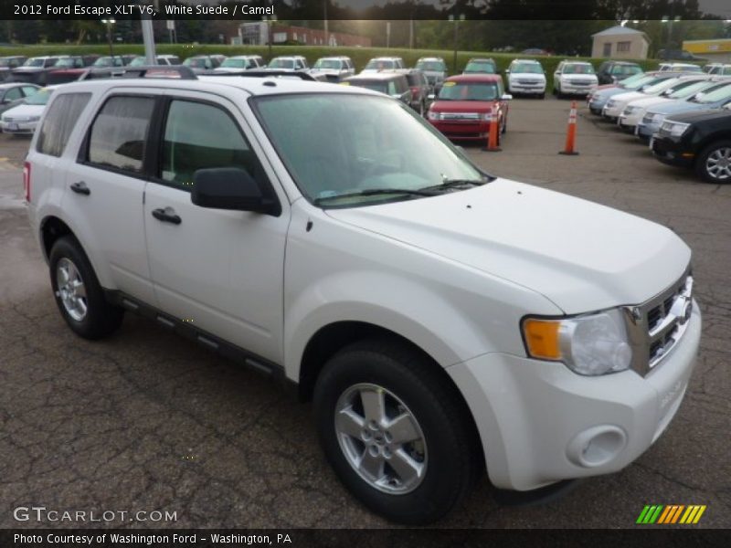 White Suede / Camel 2012 Ford Escape XLT V6