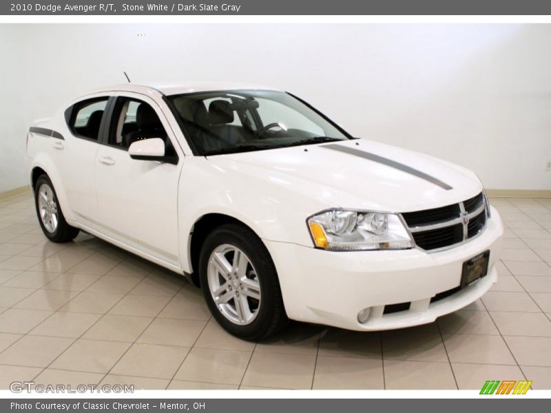 Stone White / Dark Slate Gray 2010 Dodge Avenger R/T