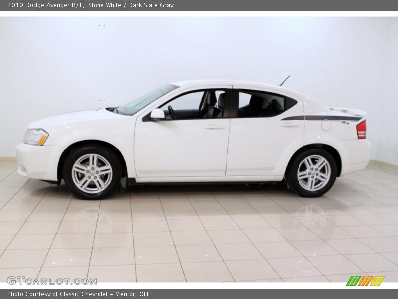 Stone White / Dark Slate Gray 2010 Dodge Avenger R/T