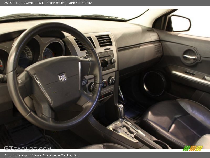 Stone White / Dark Slate Gray 2010 Dodge Avenger R/T