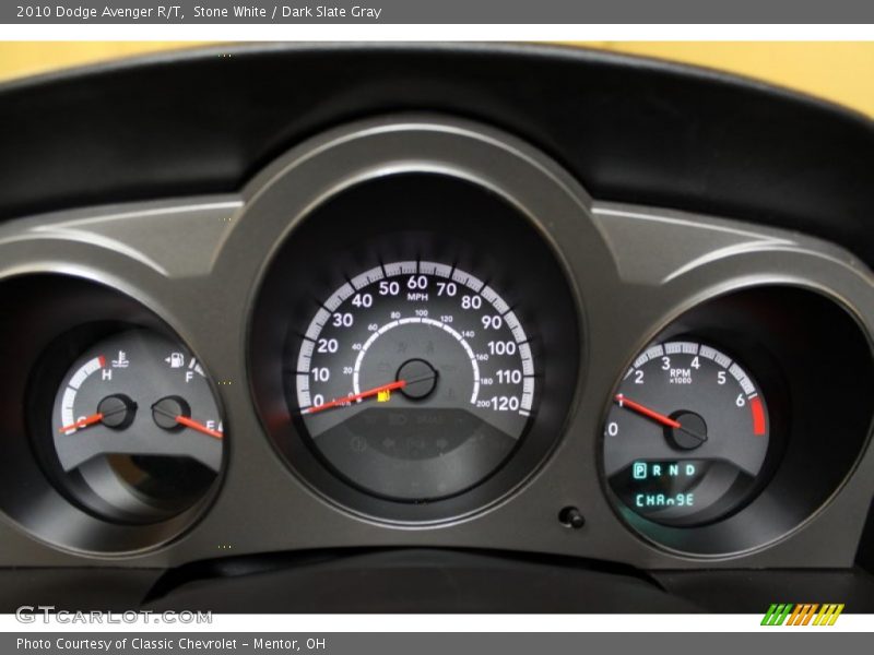 Stone White / Dark Slate Gray 2010 Dodge Avenger R/T