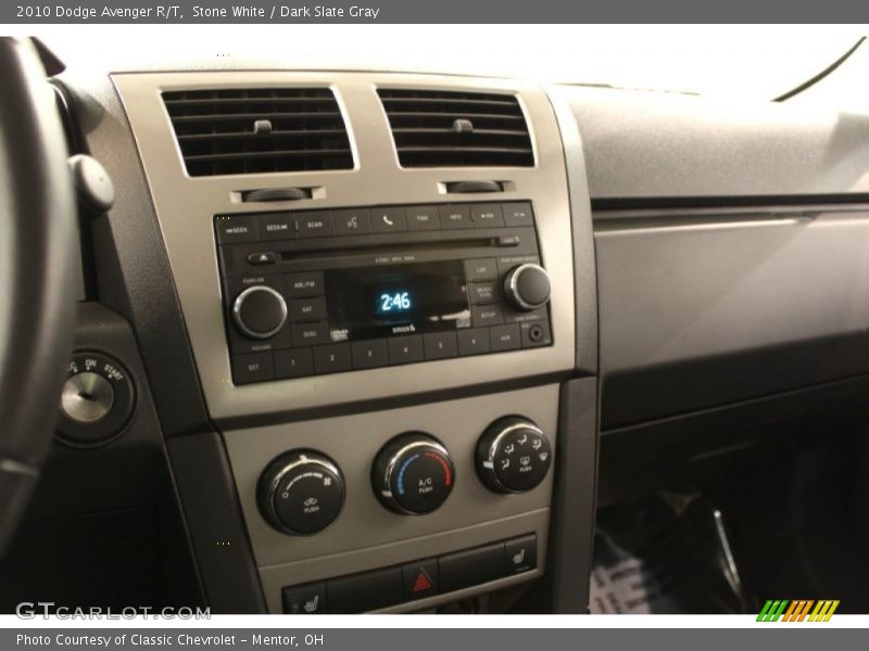Stone White / Dark Slate Gray 2010 Dodge Avenger R/T