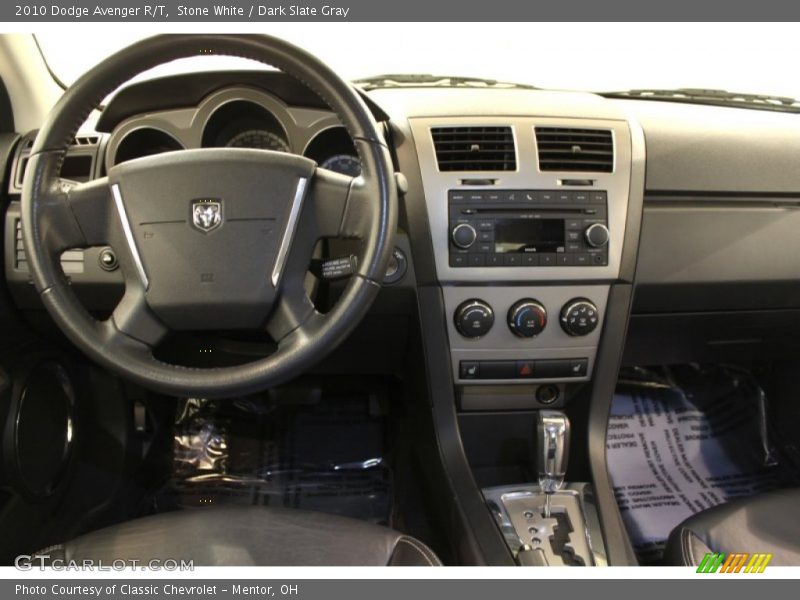 Stone White / Dark Slate Gray 2010 Dodge Avenger R/T
