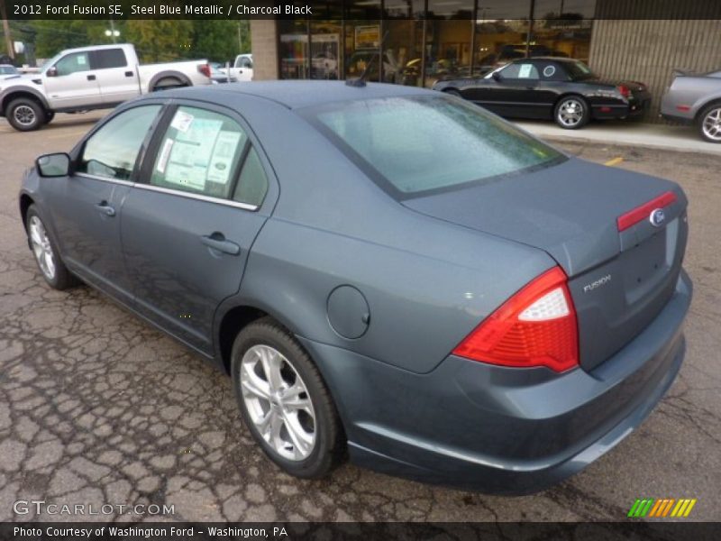 Steel Blue Metallic / Charcoal Black 2012 Ford Fusion SE