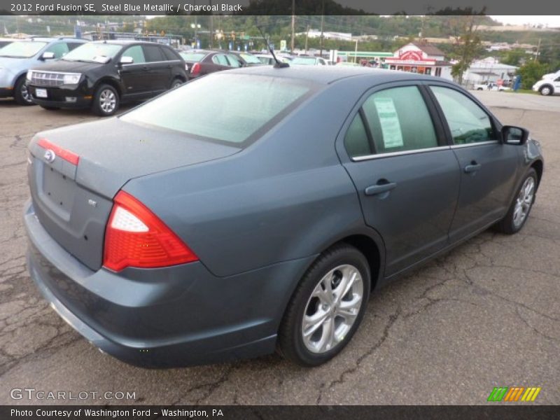 Steel Blue Metallic / Charcoal Black 2012 Ford Fusion SE