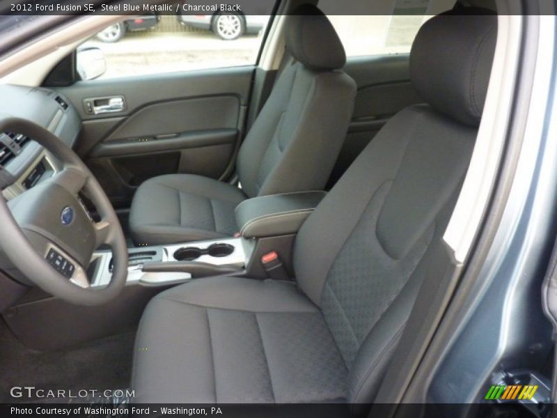 Steel Blue Metallic / Charcoal Black 2012 Ford Fusion SE