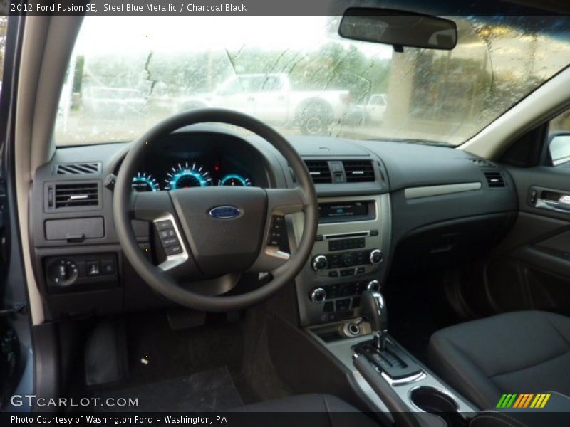 Steel Blue Metallic / Charcoal Black 2012 Ford Fusion SE