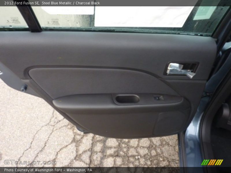 Steel Blue Metallic / Charcoal Black 2012 Ford Fusion SE