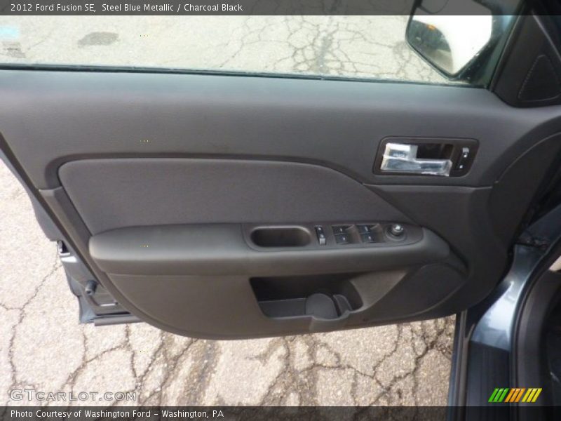 Steel Blue Metallic / Charcoal Black 2012 Ford Fusion SE