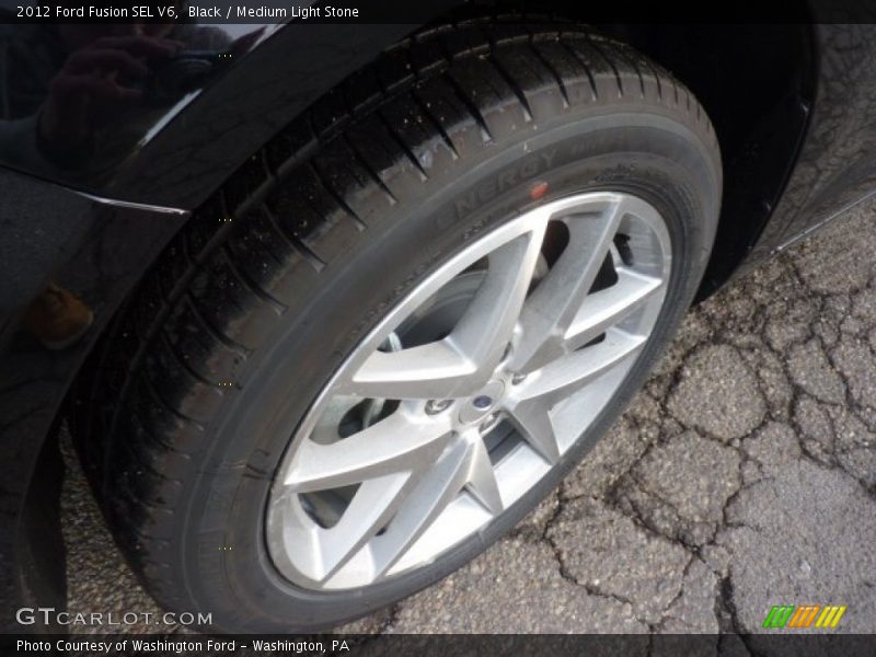 Black / Medium Light Stone 2012 Ford Fusion SEL V6