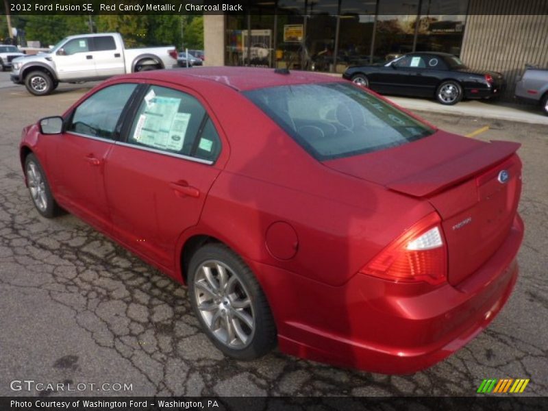 Red Candy Metallic / Charcoal Black 2012 Ford Fusion SE