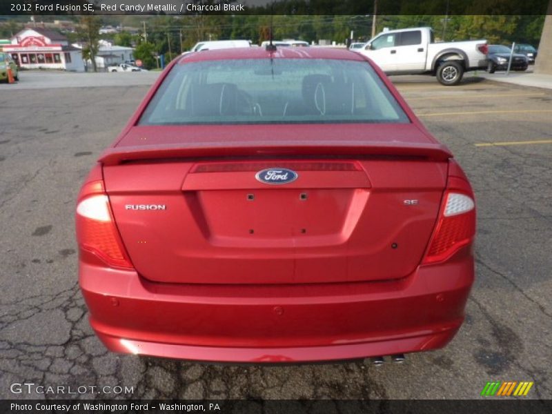 Red Candy Metallic / Charcoal Black 2012 Ford Fusion SE