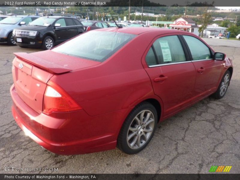 Red Candy Metallic / Charcoal Black 2012 Ford Fusion SE