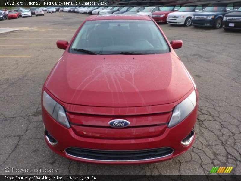 Red Candy Metallic / Charcoal Black 2012 Ford Fusion SE