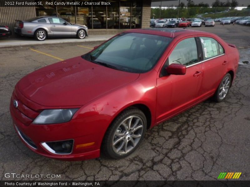 Red Candy Metallic / Charcoal Black 2012 Ford Fusion SE