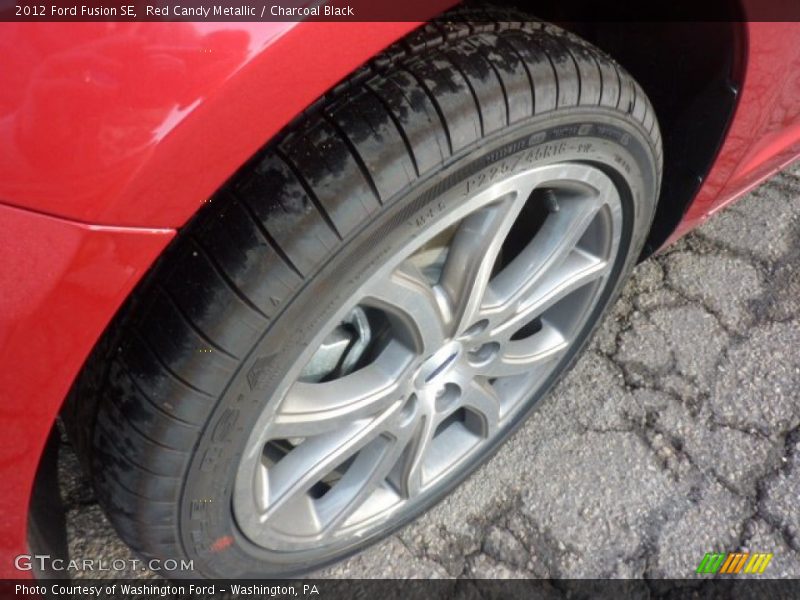 Red Candy Metallic / Charcoal Black 2012 Ford Fusion SE