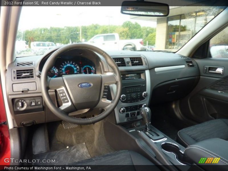Red Candy Metallic / Charcoal Black 2012 Ford Fusion SE