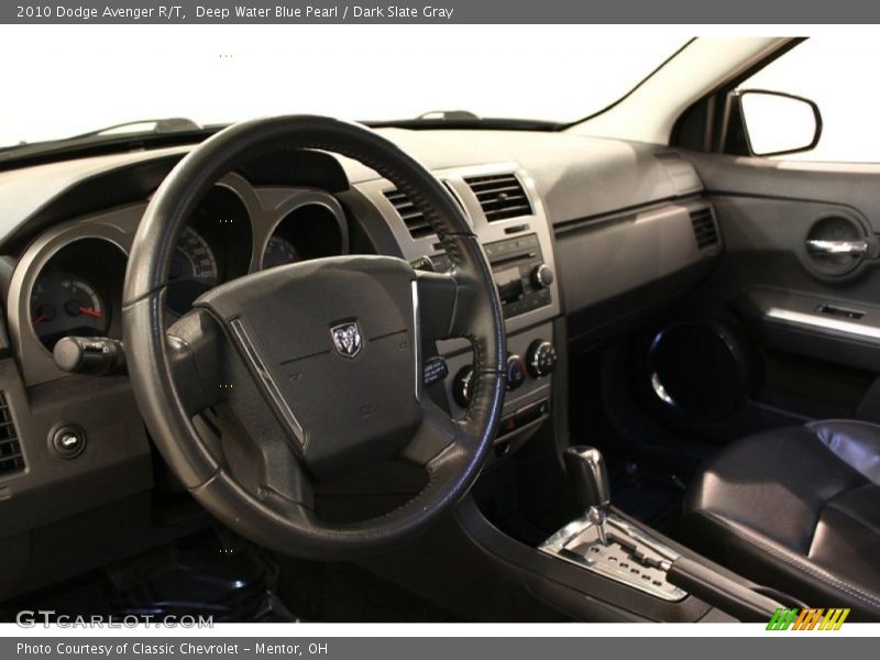 Deep Water Blue Pearl / Dark Slate Gray 2010 Dodge Avenger R/T