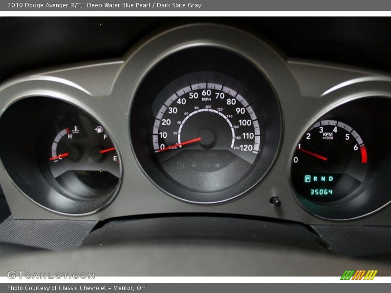 Deep Water Blue Pearl / Dark Slate Gray 2010 Dodge Avenger R/T