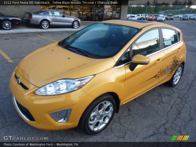 Front 3/4 View of 2012 Fiesta SES Hatchback