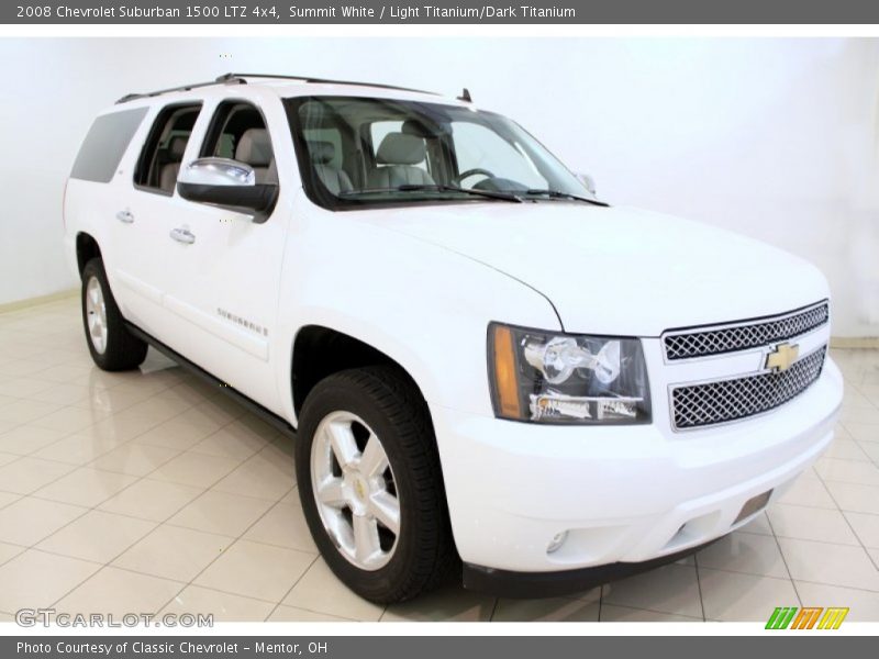 Summit White / Light Titanium/Dark Titanium 2008 Chevrolet Suburban 1500 LTZ 4x4