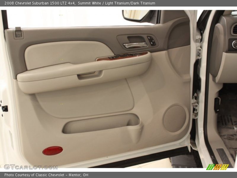 Summit White / Light Titanium/Dark Titanium 2008 Chevrolet Suburban 1500 LTZ 4x4