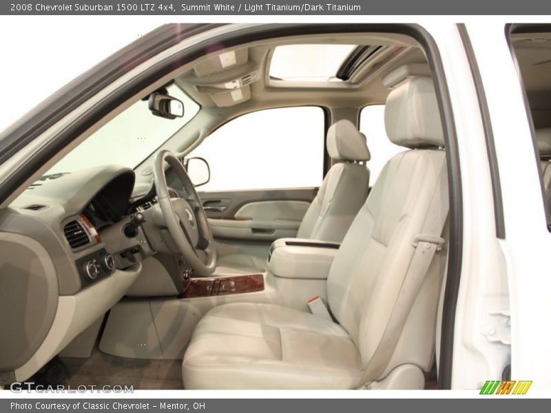 Summit White / Light Titanium/Dark Titanium 2008 Chevrolet Suburban 1500 LTZ 4x4