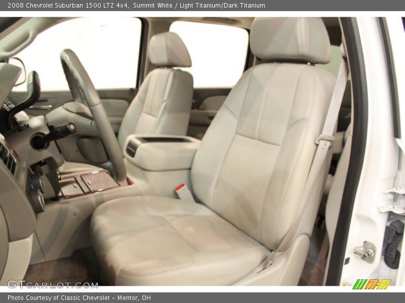Summit White / Light Titanium/Dark Titanium 2008 Chevrolet Suburban 1500 LTZ 4x4
