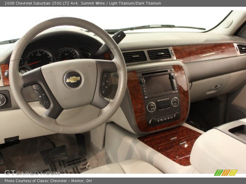 Summit White / Light Titanium/Dark Titanium 2008 Chevrolet Suburban 1500 LTZ 4x4