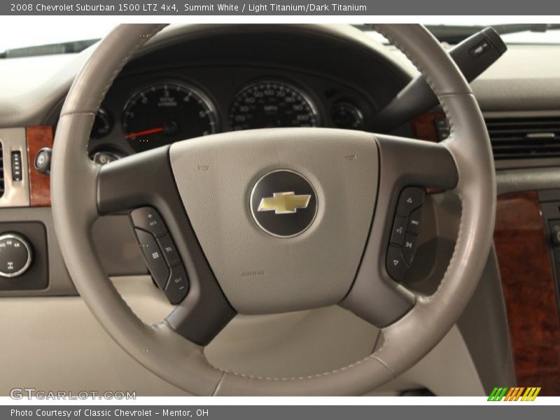 Summit White / Light Titanium/Dark Titanium 2008 Chevrolet Suburban 1500 LTZ 4x4
