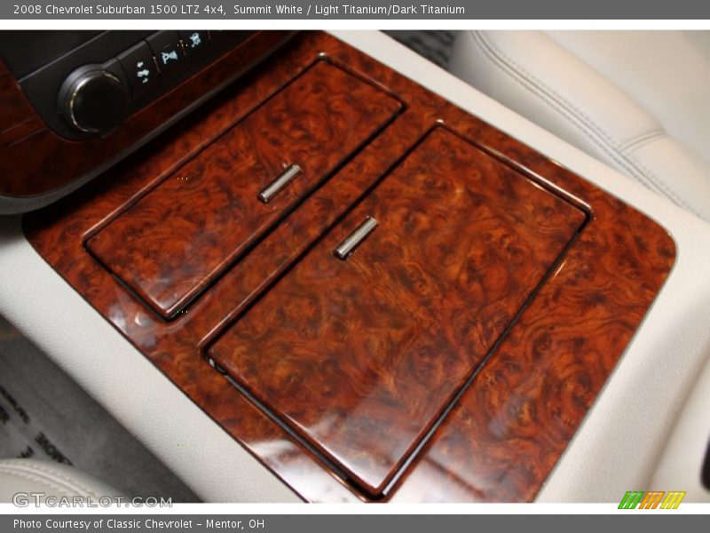 Summit White / Light Titanium/Dark Titanium 2008 Chevrolet Suburban 1500 LTZ 4x4