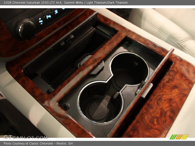 Summit White / Light Titanium/Dark Titanium 2008 Chevrolet Suburban 1500 LTZ 4x4