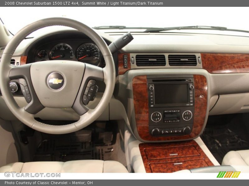 Summit White / Light Titanium/Dark Titanium 2008 Chevrolet Suburban 1500 LTZ 4x4