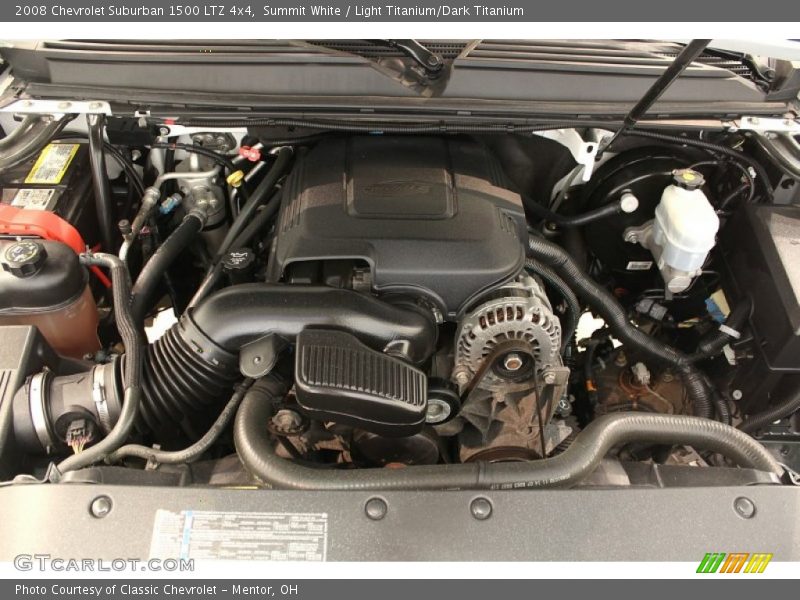 Summit White / Light Titanium/Dark Titanium 2008 Chevrolet Suburban 1500 LTZ 4x4