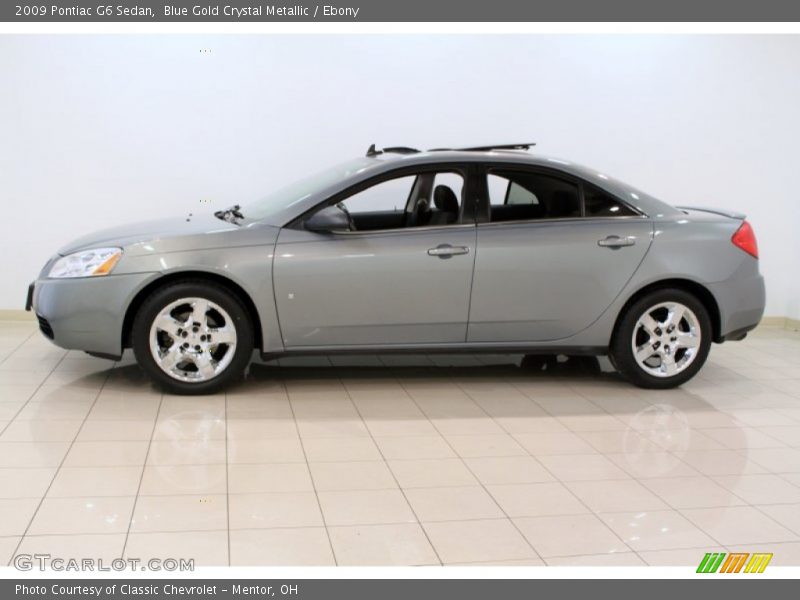 Blue Gold Crystal Metallic / Ebony 2009 Pontiac G6 Sedan