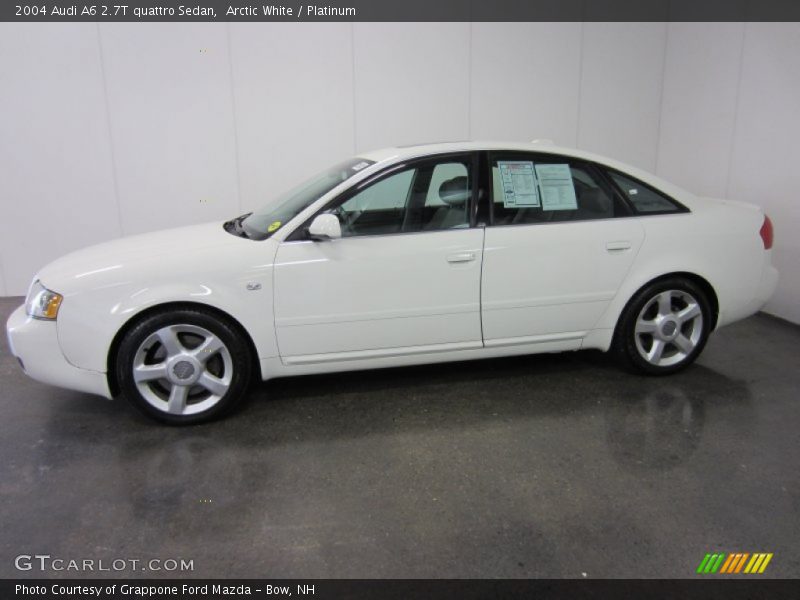 Arctic White / Platinum 2004 Audi A6 2.7T quattro Sedan