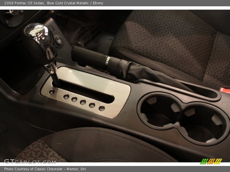 Blue Gold Crystal Metallic / Ebony 2009 Pontiac G6 Sedan