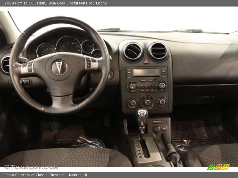 Blue Gold Crystal Metallic / Ebony 2009 Pontiac G6 Sedan