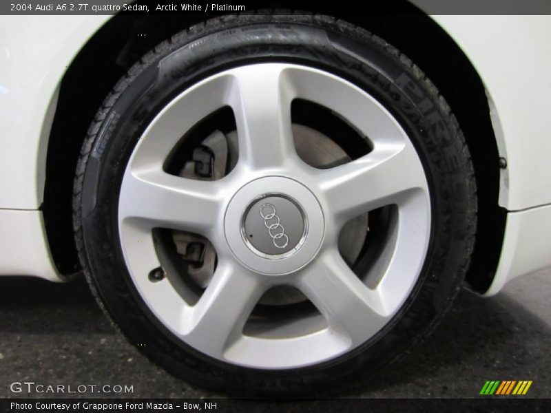 Arctic White / Platinum 2004 Audi A6 2.7T quattro Sedan